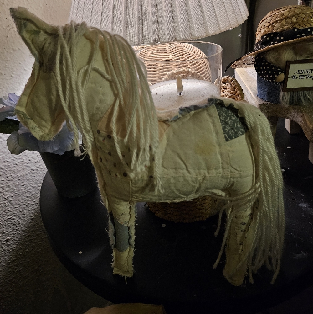 Handcrafted Wilted Unicorn Horse Decor